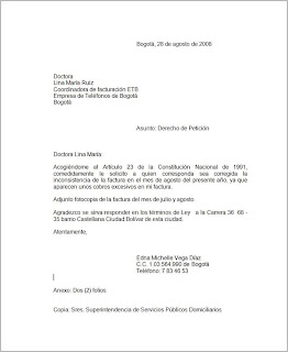 Elaboracion y Manejo de Documentos Institucionales: Carta 