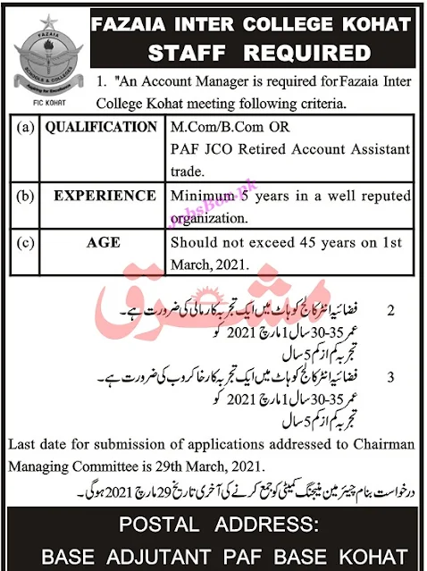 paf-inter-college-kohat-jobs-2021-application-form