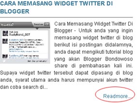 Cara Membuat Readmore Otomatis di Blogspot