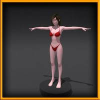 Female Body model 3D | Full Body Female 3D model free | Female body model 3d free download