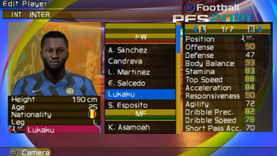 Last Transfers PES 2021 PPSSPP 2020-2021