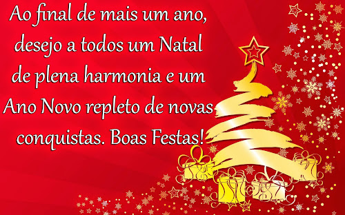 Mensagem Feliz Natal e Ano Novo Boas Festas facebook 