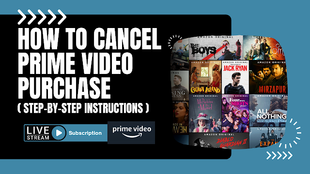 How to Cancel Prime Video Purchase