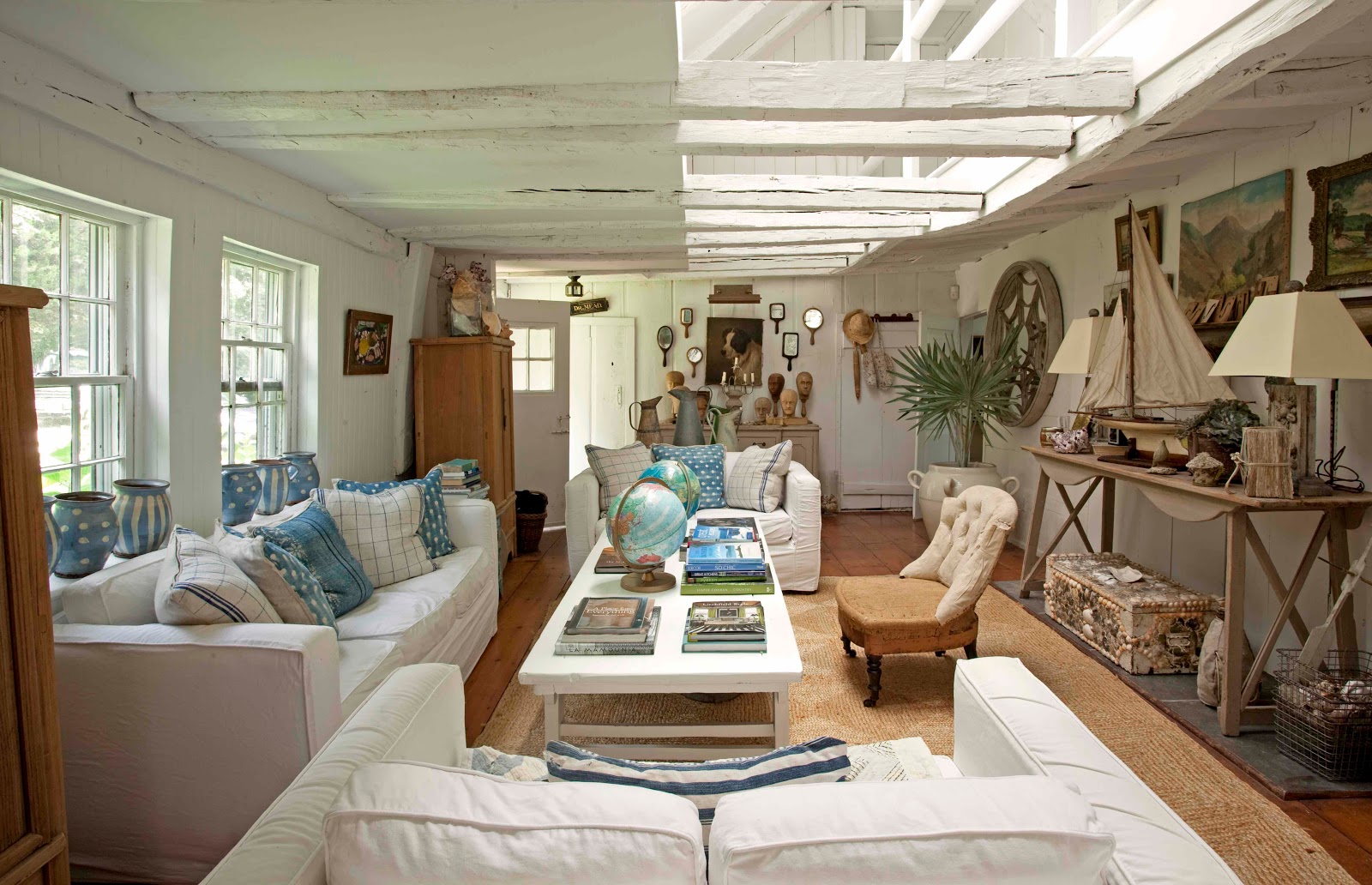 the sagaponack cottage of chris mead owner of english country antiques  title=