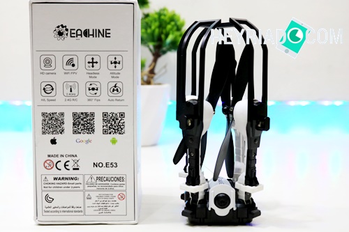  Quadcopter kali ini sudah banyak jenis dan variannya ya Unboxing Eachine E53, Drone Selfie Lipat Yang Unik & Murah