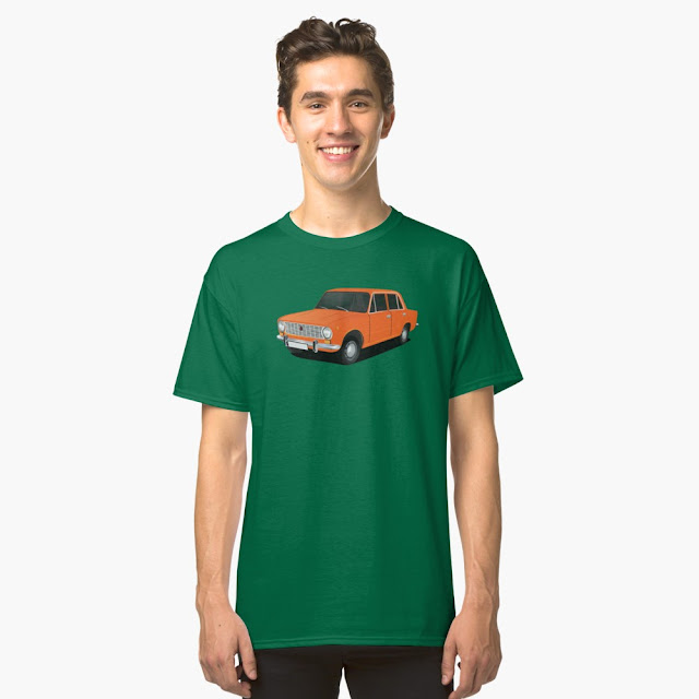 vaz-2101 Lada 1200 orange t-shirts