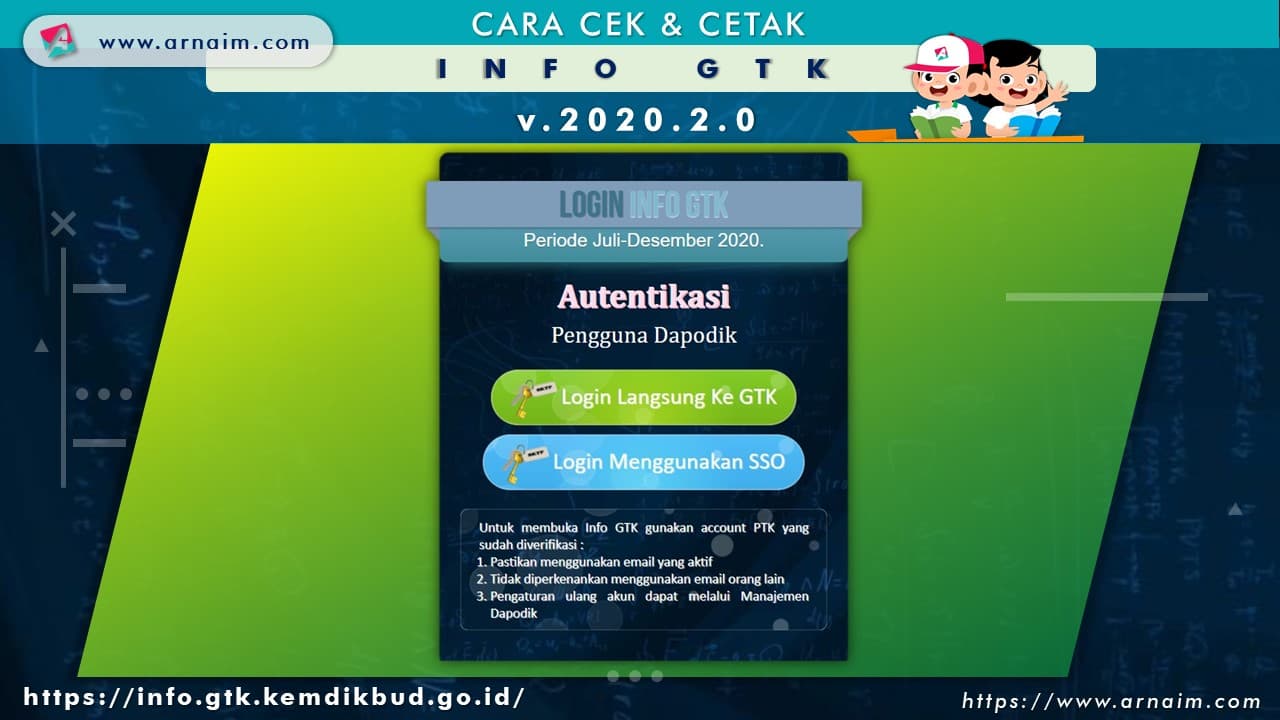 ARNAIM.COM - CARA CEK & CETAK INFO GTK v.2020.2 - LOGIN INFO GTK