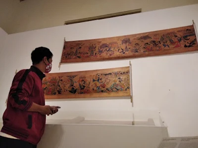 Koleksi wayang beber -  Pameran Jayengtilam