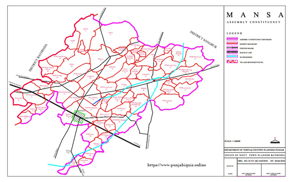 Mansa-Punjab-Map