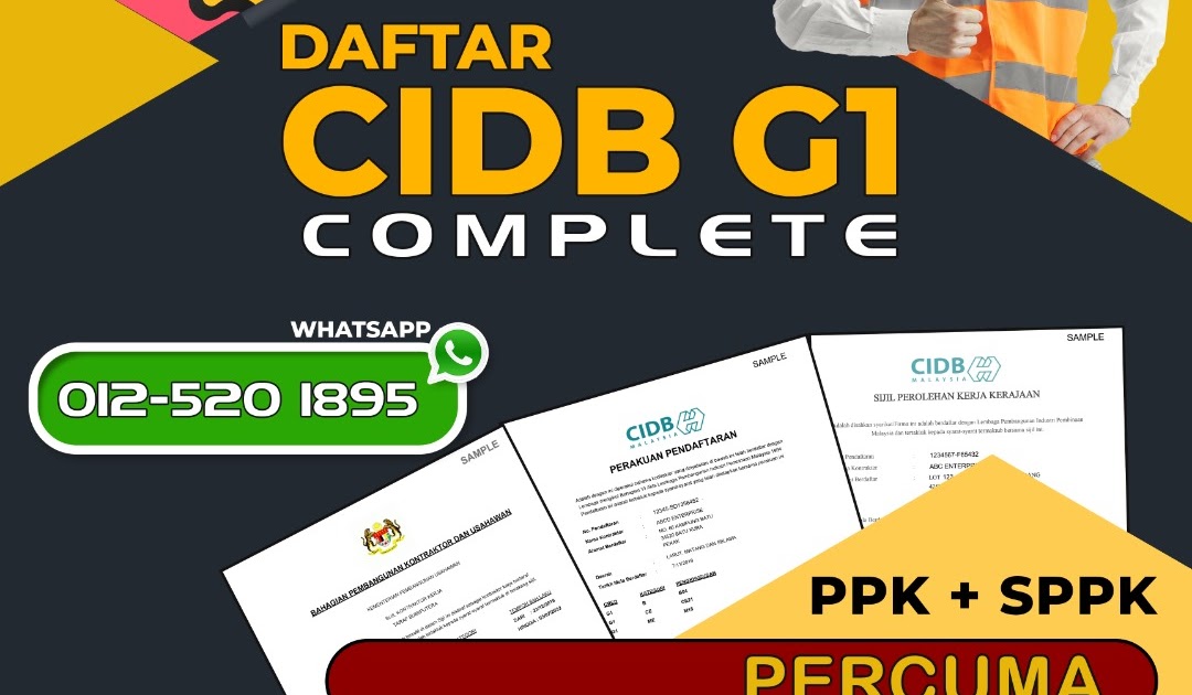 LESEN MOF CIDB: JOM DAFTAR LESEN KONTRAKTOR CIDB G1 SAMPAI ...