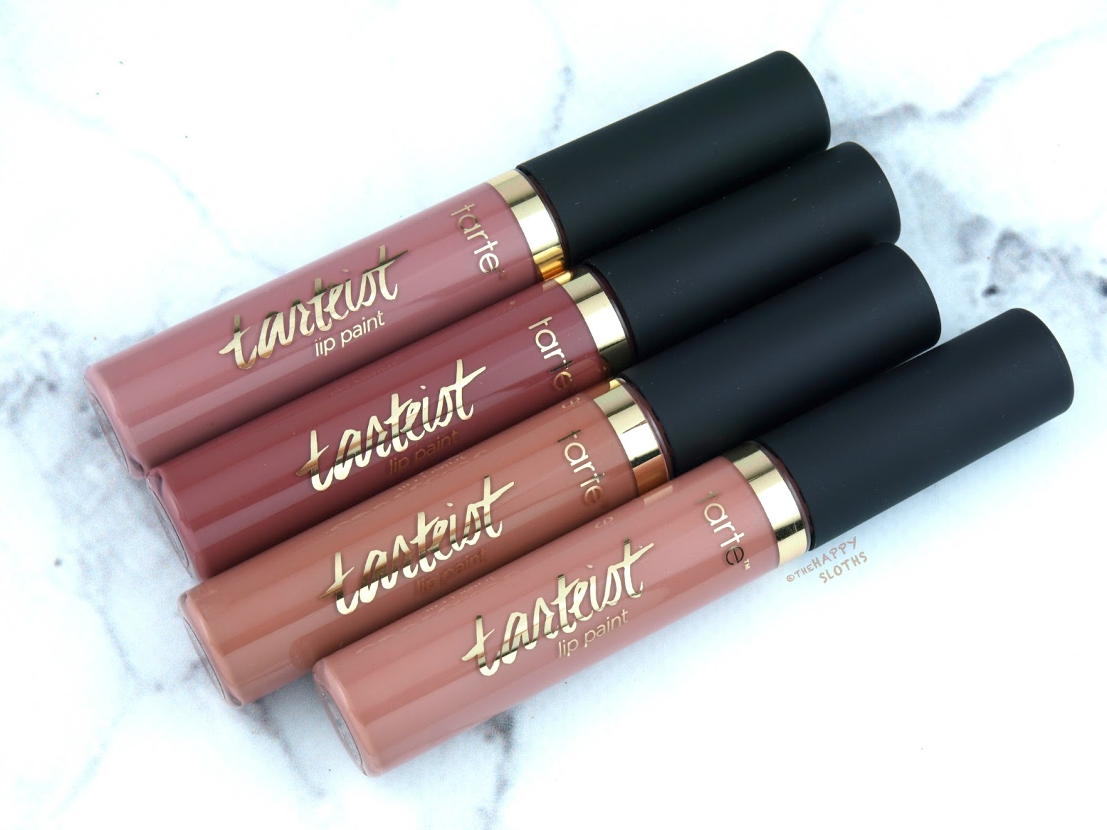 Tarte Tarteist Quick Dry Lip Paint in "Exposed", "Festival", "Low Key" & "Obsessed": Review and Swatches