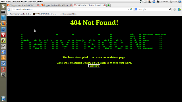 Membuat sendiri Halaman 404 di Blogger
