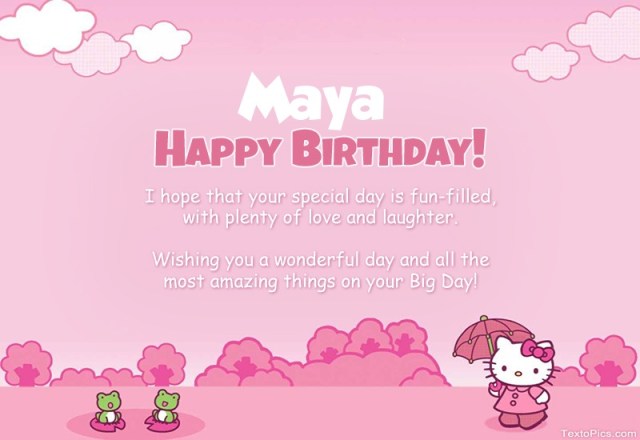 happy birthday maya images