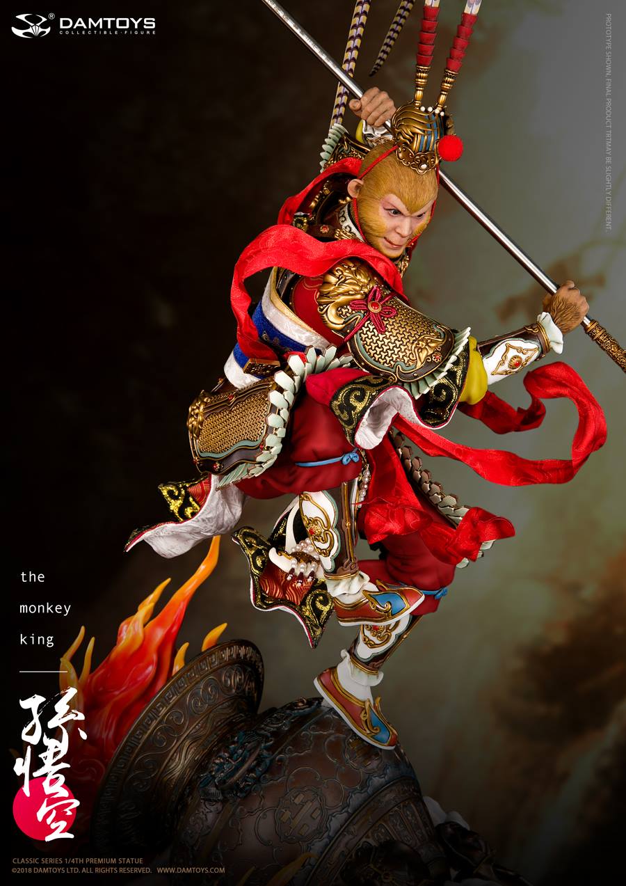 Toyhaven Dam Toys Classic Series 1 4 Scale The Monkey King 26 Inch 660mm Tall Statue