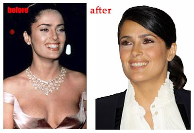 Salma Hayek Before After