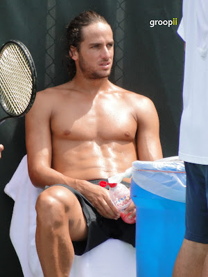 Feliciano Lopez Shirtless at Cincinnati Open 2010