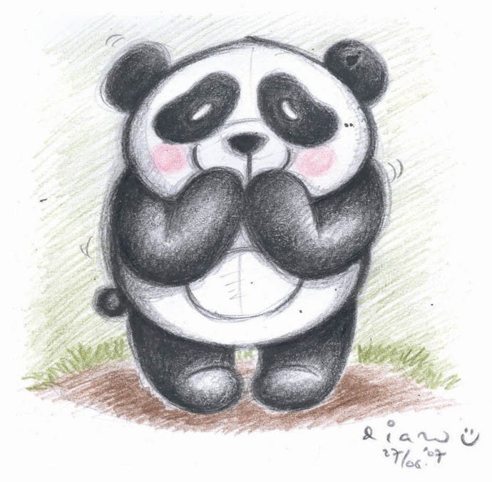 Gambarnya Aldriana Pan Pan Si Panda Pemalu