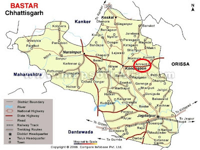 Map chhattisgarh