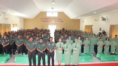 Danrem 022/PT Beri Pengarahan Kepada Prajurit, PNS dan Persit Kodim 0209/LB : "Prajurit Harus Netral"