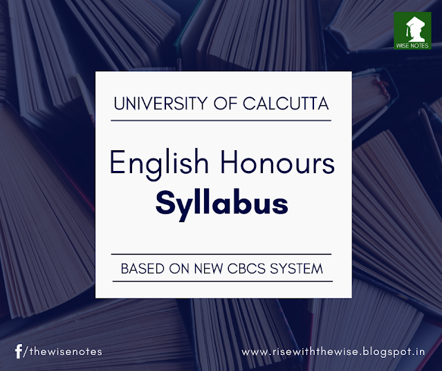 CU English Honours Syllabus