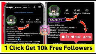 Get 10k followers on instagram Free