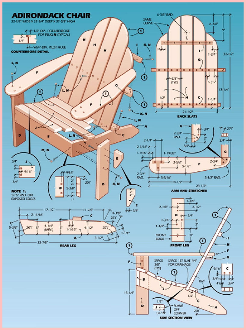 ~PINK ADIRONDACK CHAIRS ARE COOL~