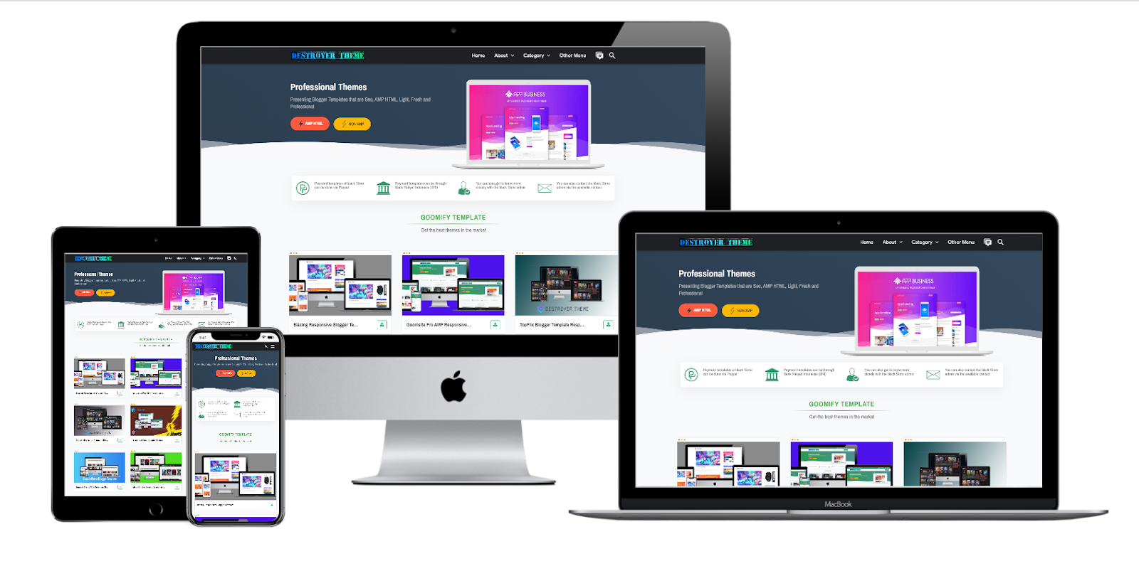 Gomifly Responsive Blogger Template