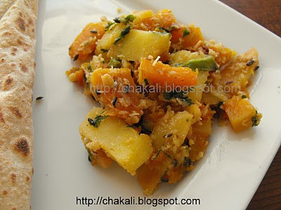 potato bhopla bhaji, fasting recipes, Indian fasting