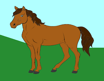 Horse drawing for kids