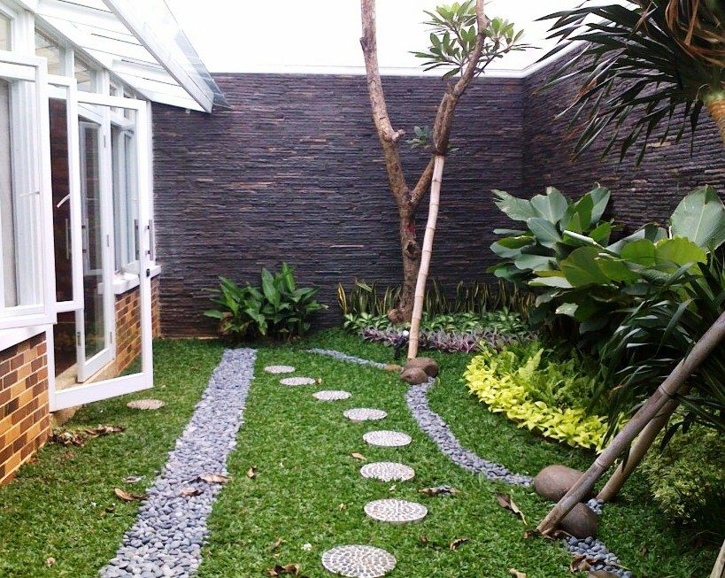 30+ desain taman minimalis belakang rumah di lahan sempit 