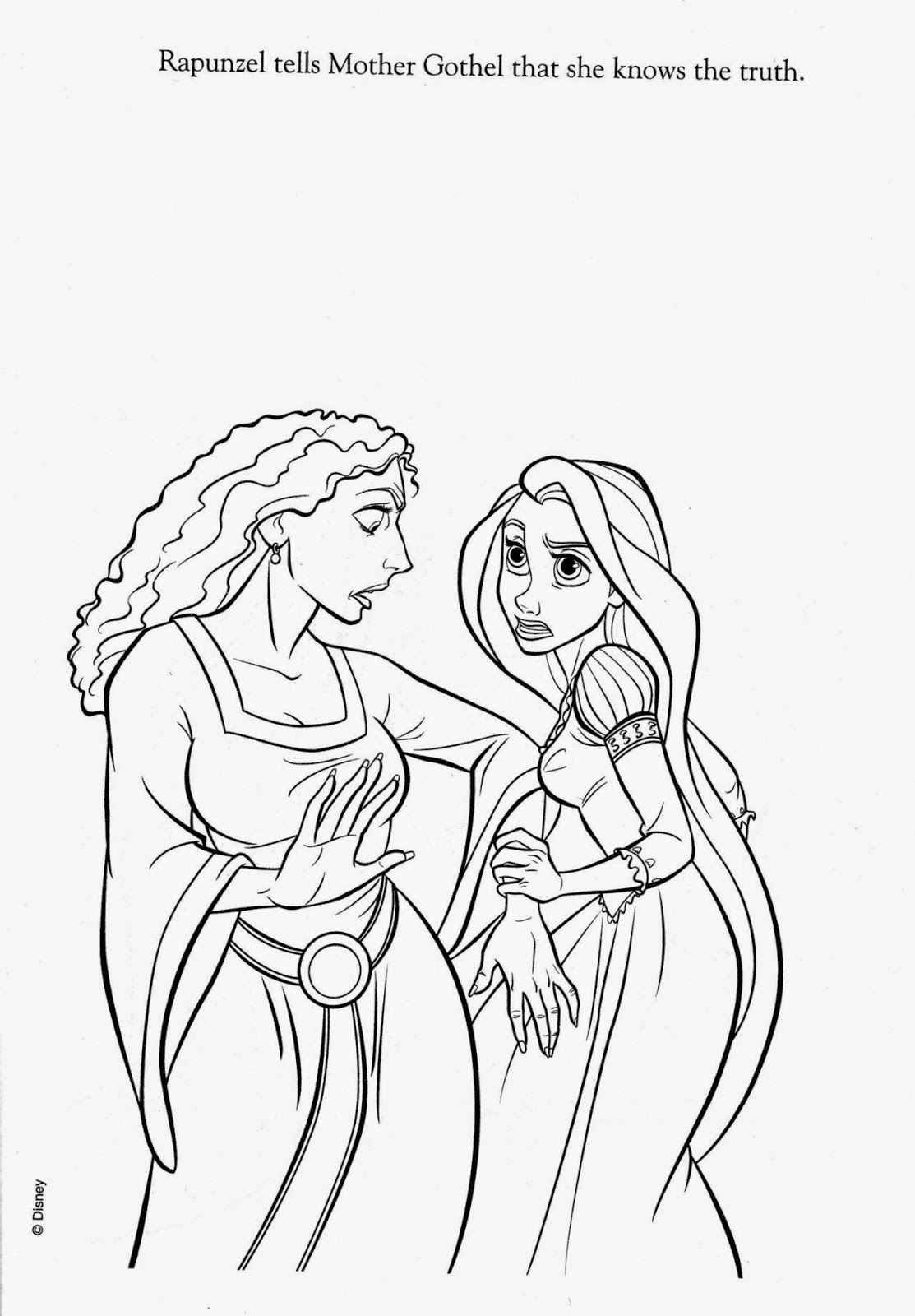 Download Coloring Pages: "Tangled" Free Printable Coloring Pages of ...