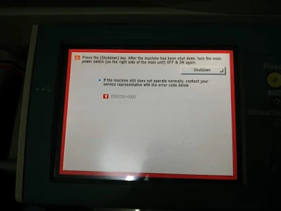 Mengatasi Code Error E280-0003 Canon IR /IRAdvance