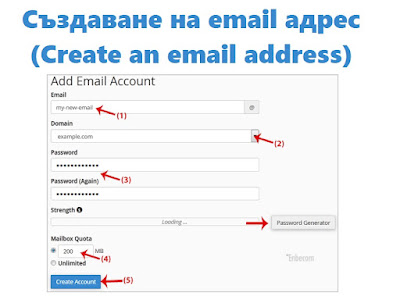 Създаване на email адрес