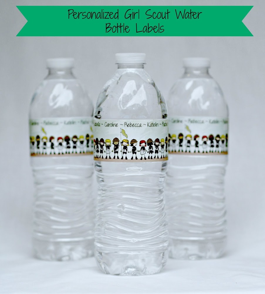 Personalized Girl Scout Water Bottles