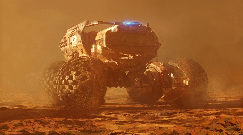 Mars exploration rover by Sergii Golotovskiy