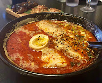 Spicy tonkotsu ramen at Rakitori