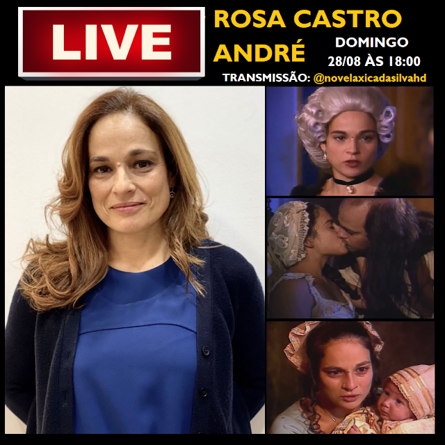 LIVE com Rosa Castro André @rosacastroandre neste DOMINGO 28/08/2022 às 18:00