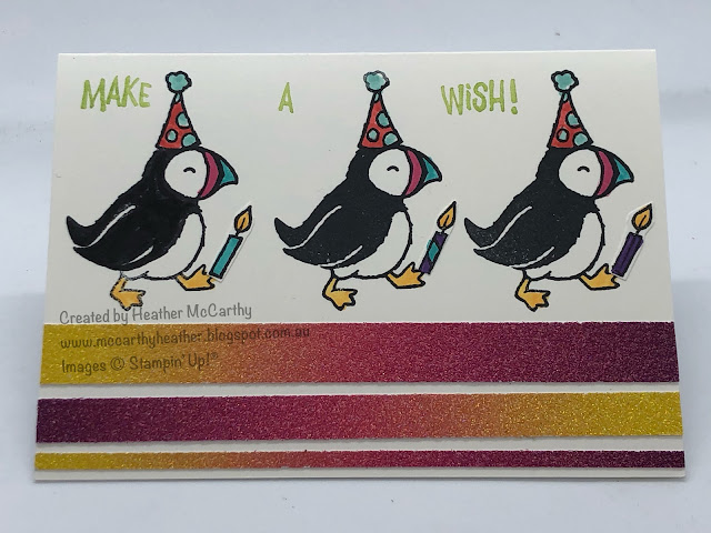 Party Puffins, Stampin' Up!, Being CreateAble with Heather