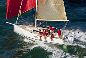 J/111 one-design sailboat- sailing downwind