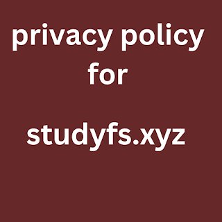 privacy policy for studyfs.xyz