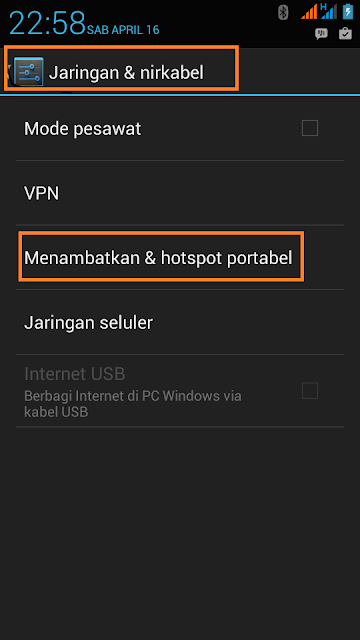 Cara Android Jadi Modem WiFi Dengan Mudah