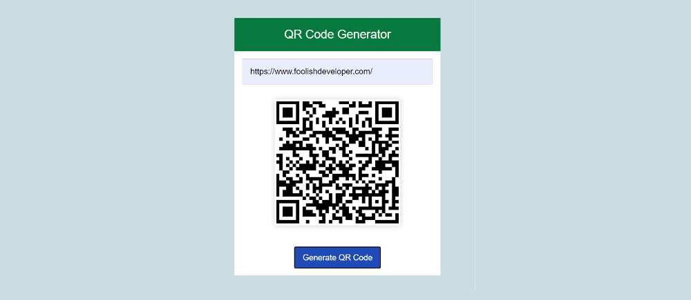QR Code Generator JavaScript