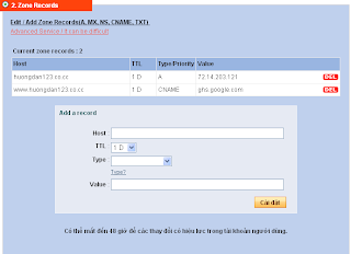 Hướng dẫn cài đặt tên miền Co.cc cho Blogspot