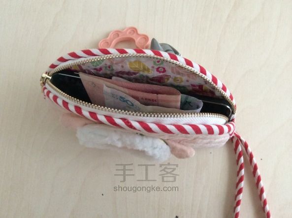 Handbag fabric with a zipper, "lamb". DIY step-by-step tutorial. Сумочка, мастер-класс