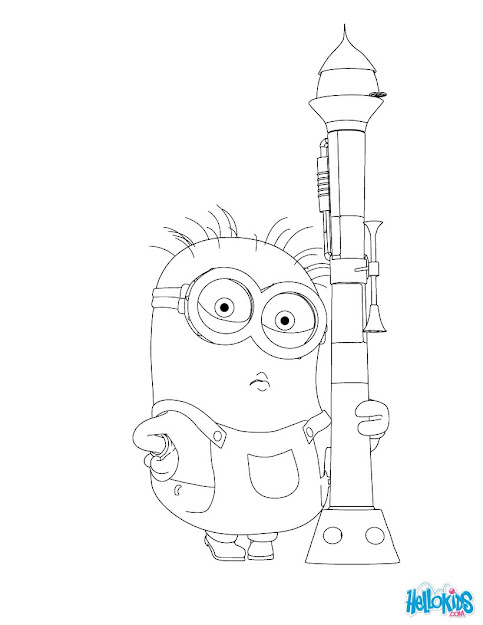 Minion Coloring Page Color Online Print  Despicable Me  Despicable Me 