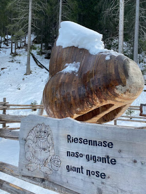 Passeggiata sulla neve parco Gigante Baranci