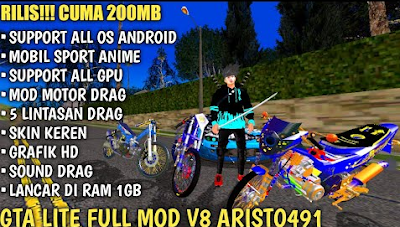 GTA Lite Full Mod v8 Support All OS Android & GPU