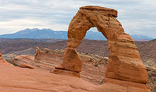 The Delicate Arch in Arches National Park,Utah, United States.