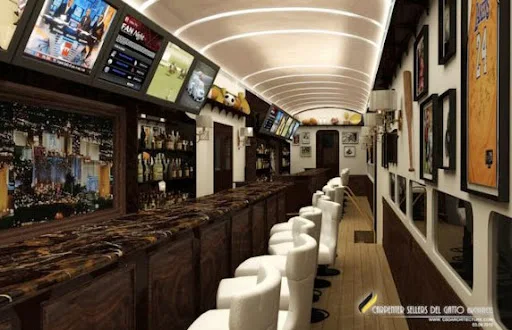 Casino in train