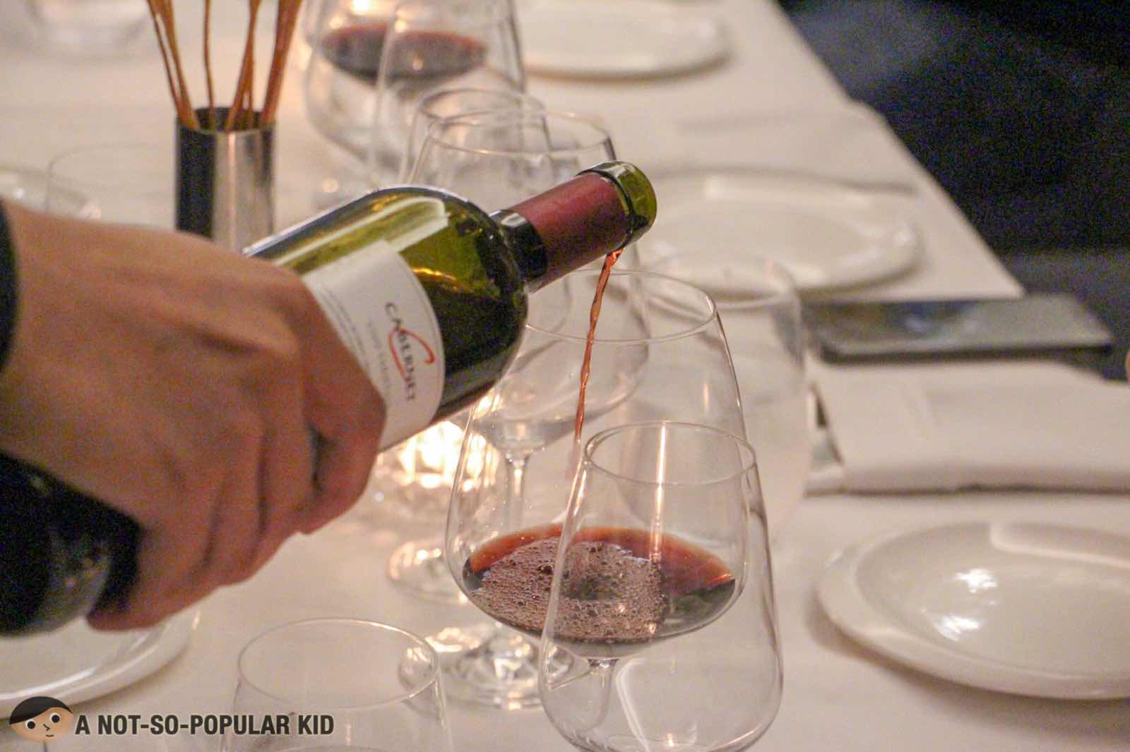 Wine in FOO'D Italian Cuisine